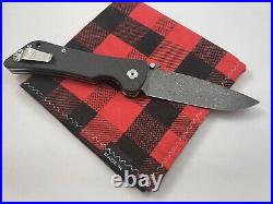 Southern Grind Bad Monkey Folding Knife 4 Boomerang Damascus Carbon fiber