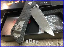 Southern Grind Spider Monkey (Damascus Blade, Carbon Fiber Handle). Made in USA