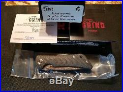 Southern Grind Spider Monkey Drop Point Folding Knife DAMASCUS Blade Made in USA