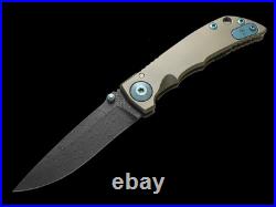 Spartan Blades Harsey Folder 3.25 SF10DMBL Titanium Damascus Steel Pocket Knife