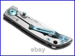 Spartan Blades Harsey Folder 3.25 SF10DMBL Titanium Damascus Steel Pocket Knife