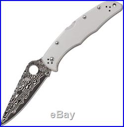 Spyderco C10tipd Endura Damascus Ti Handle Folding Knife
