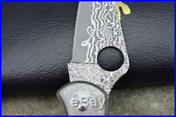 Spyderco C11TIPD Titanium Handle Delica 4 VG10 Damascus Folding Knife