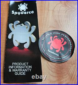 Spyderco Delica 4 Folding Knife Titanium Handle Vg10 Damascus Steel C11tipd A