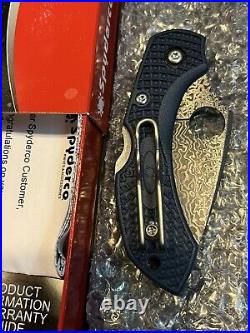 Spyderco Dragonfly 2 Blue FRN Damascus Knifejoy Exclusive