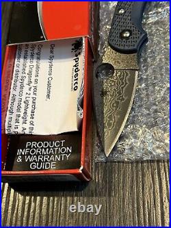 Spyderco Dragonfly 2 Blue FRN Damascus Knifejoy Exclusive