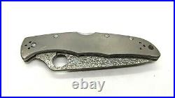 Spyderco Endura 4 C10TID D. P. S. VG-10 Damascus Titanium Folding Pocket Knife