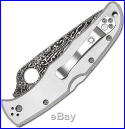 Spyderco Endura 4 Titanium Damascus Folding Knife C10TIPD