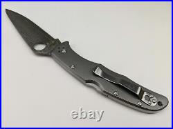 Spyderco Endura 4 Titanium Handle VG-10 Damascus Blade C10TIPD Folding Knife