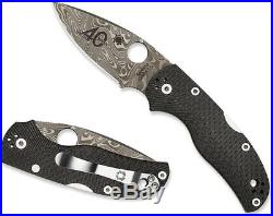 Spyderco NUMBERED 40th anniversary Native 5 Carbon Fiber Thor Damascus C41CF40TH