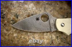 Spyderco Urban Slipit Sprint Run Knife C127GPIVD DS93X Damascus Blade G-10