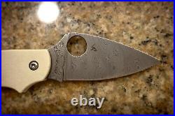 Spyderco Urban Slipit Sprint Run Knife C127GPIVD DS93X Damascus Blade G-10