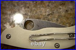 Spyderco Urban Slipit Sprint Run Knife C127GPIVD DS93X Damascus Blade G-10