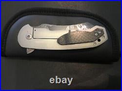 Steven Kelly Custom Damascus Collision Flipper Folder Folding Knife