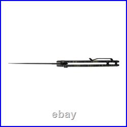 TEKTO F3 Charlie Folding Knife, Damascus G10 Handle with Black Accents, D2 Steel