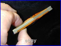 TITUSVILLE CUTLERY AMBER STAG LEXINGTONIAN COFFIN JACK DAMASCUS KNIFE 1 of 15