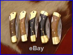 Taschenmesser Damast, Messer 5 stück Damascus Folding Knife 4227#1
