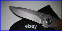 Tim Britton Handmade Custom Made Folding Knife Large Folder Flipper Tactical NEW