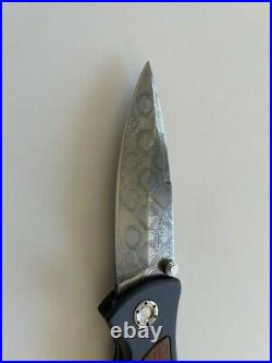 Tirpitz-Damascus folding knife collectable with original paperwork