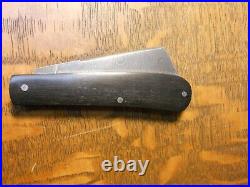 Titusville Cutlery USA Big Easy Cotton Knife Gabon Ebony Raindrop Damascus