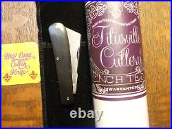 Titusville Cutlery USA Big Easy Cotton Knife Gabon Ebony Raindrop Damascus