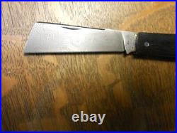 Titusville Cutlery USA Big Easy Cotton Knife Gabon Ebony Raindrop Damascus