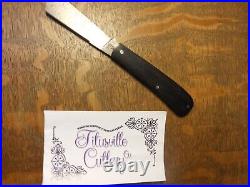 Titusville Cutlery USA Big Easy Cotton Knife Gabon Ebony Raindrop Damascus