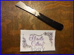 Titusville Cutlery USA Big Easy Cotton Knife Gabon Ebony Raindrop Damascus