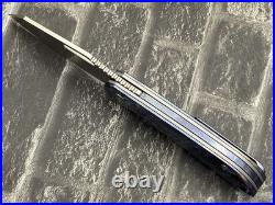 TwoSun TS587-M390-SW-Zircuti Folding Knife Zirconium Damascus Handle PocketKnife