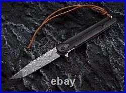 Vg10 Damascus Hunting Knife Survival Camping Folding Knife Pocket Knife Tanto