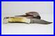 Vintage-Buck-110-Pocket-Folding-Knife-USA-Huneer-DAMASCUS-BLADE-Stag-Handle-01-vwy