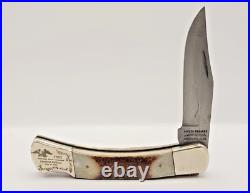 Vintage Parker Edwards Damascus Folding Pocket Knife 1985 ABC Limited Edition