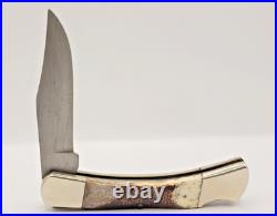 Vintage Parker Edwards Damascus Folding Pocket Knife 1985 ABC Limited Edition