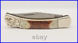 Vintage Parker Edwards Damascus Folding Pocket Knife 1985 ABC Limited Edition