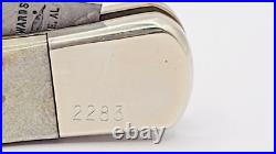 Vintage Parker Edwards Damascus Folding Pocket Knife 1985 ABC Limited Edition