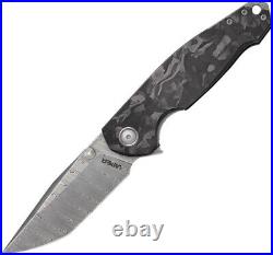 Viper Katla Folding Knife 3.25 Damascus Steel Blade Carbon Fiber Handle 5980FCM