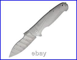 Viper VA5944TI Gray Titanium Italo Damascus Steel Folding Knife