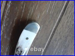 Vtg Parker-edwards Small Trapper Damascus Stag Pocket Knife (nice)