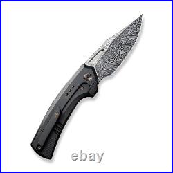 WE KNIFE Nefaris 22040F-DS1 Titanium Carbon Fiber Damascus Steel Pocket Knives