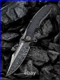 WE Knife Co Chimera Damasteel Damascus Titanium Timascus Bronze Folding 814DS