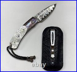 WILLIAM HENRY Wave Damascus Blade Limited Edition Folding Pocket Knife