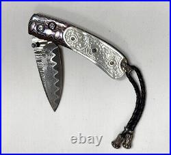 WILLIAM HENRY Wave Damascus Blade Limited Edition Folding Pocket Knife