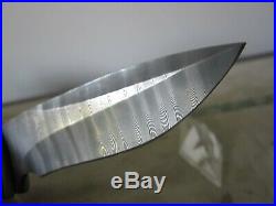 Walter brend/ww model 2 folding knife sterile HG damascus blade /Ti handle RARE
