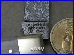 Weidmannsheil- Lockback Knife- Pearl Handles- Damascus Steel-Solingen- Germany