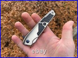 Will Moon Mk9 Custom Folding Knife Damasteel Moku-Ti ONE-OFF Handmade in USA