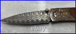 William Henry 135-0852 Monarch Copper Canyon Damascus Folding Knife 071/500