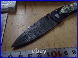 William Henry Damascus Steel Mother of Pearl Handle Folding Knife