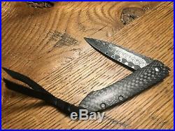 William Henry Legacy H300-D Carbon Fiber Damascus Friction Folding Knife
