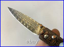 William Henry Limited Edition Custom Folding Knife in Case