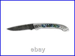 York Vivant, Custom Handmade Damascus Steel Folding Knife, Pocket Knife YVC-10